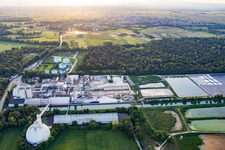 Sucrerie d'ERSTEIN / Cristal Union in Erstein im Bundesland Bas-Rhin, Frankreich aus der Vogelperspektive