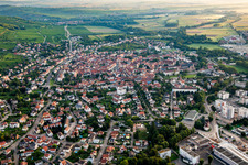 Molsheim von Süden im Bundesland Bas-Rhin, Frankreich