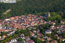 Luftbild von Historische Altstadt von Norden in Meisenheim im Bundesland Rheinland-Pfalz, Deutschland