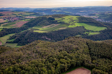 Gangelsberg von Nordosten in Duchroth im Bundesland Rheinland-Pfalz, Deutschland