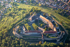 Luftbild von Museum Hohenasperg - Ein deutsches Gefängnis in Asperg im Bundesland Baden-Württemberg, Deutschland