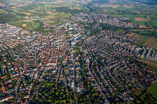 Winnenden von Osten im Bundesland Baden-Württemberg, Deutschland