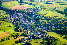 Luftbild von Ortsteil Heutensbach in Allmersbach im Tal im Bundesland Baden-Württemberg, Deutschland