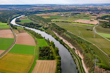 Prallhang des Neckars bei Lauffen in Talheim im Bundesland Baden-Württemberg, Deutschland