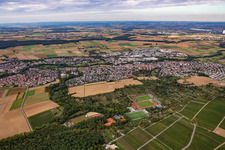 Großgartach von Südwesten in Leingarten im Bundesland Baden-Württemberg, Deutschland
