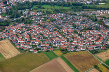 Luftbild von Ortsteil Schluchtern in Leingarten im Bundesland Baden-Württemberg, Deutschland