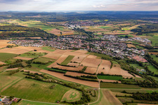 Flehingen von Nordwesten in Oberderdingen im Bundesland Baden-Württemberg, Deutschland