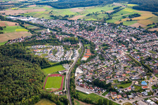 Gondelsheim von Norden im Bundesland Baden-Württemberg, Deutschland