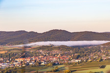 Wissembourg im Bundesland Bas-Rhin, Frankreich aus der Luft