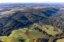 Lembach im Bundesland Bas-Rhin, Frankreich aus der Luft betrachtet