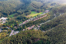Campingplatz „Büttelwoog“ in Dahn im Bundesland Rheinland-Pfalz, Deutschland