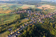 Frœschwiller von Norden im Bundesland Bas-Rhin, Frankreich
