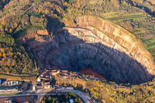 Luftaufnahme von Steinbruch Albersweiler Basalt-AG im Bundesland Rheinland-Pfalz, Deutschland