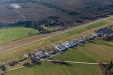 Segelflugplatz Königsdorf im Ortsteil Wiesen im Bundesland Bayern, Deutschland von oben