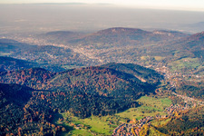 Stadt von Süden in Baden-Baden im Bundesland Baden-Württemberg, Deutschland