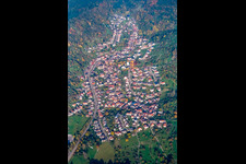Luftbild von Dorf - Ansicht im Ortsteil Sulzbach in Gaggenau im Bundesland Baden-Württemberg, Deutschland