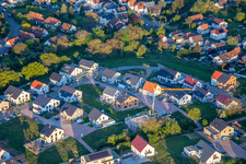 Luftbild von Flieder- und Rosenweg in Kandel im Bundesland Rheinland-Pfalz, Deutschland