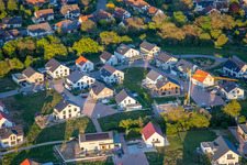 Luftbild von Rosen- und Fliederweg in Kandel im Bundesland Rheinland-Pfalz, Deutschland