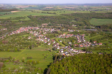 Wittring von Westen im Bundesland Moselle, Frankreich