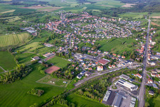 Petit-Réderching von Westen im Bundesland Moselle, Frankreich