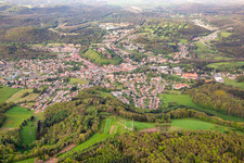 Bitsch von Westen im Bundesland Moselle, Frankreich
