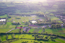 Europäischer Kulturpark Bliesbruck-Reinheim Informationszentrum mit   Römische Taverne ,  Gallo-römische Villa von Reinheim und   Keltscher Farm in Gersheim im Bundesland Saarland, Deutschland