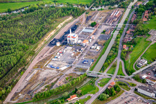 Industriegebiet Rue Ernest Solvay in Willerwald im Bundesland Moselle, Frankreich