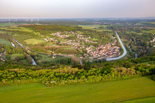 Luftbild von Wittring von Süden im Bundesland Moselle, Frankreich