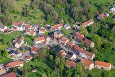 Luftbild von Guising in Bettviller im Bundesland Moselle, Frankreich