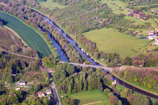 Canal des houilléres de la Sarre in Wittring im Bundesland Moselle, Frankreich