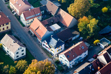 Drohnenaufname von Ortsteil Schluttenbach in Ettlingen im Bundesland Baden-Württemberg, Deutschland