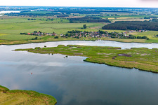 Blick von Peenemünde aus im Ortsteil Hollendorf in Kröslin im Bundesland Mecklenburg-Vorpommern, Deutschland