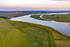 Insel Kleiner Wotig im Peenestrom im Ortsteil Hollendorf in Kröslin im Bundesland Mecklenburg-Vorpommern, Deutschland