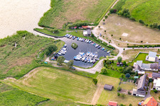 Jacht-Hafen Loddin zum Achterwasser im Bundesland Mecklenburg-Vorpommern, Deutschland