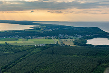 Kölpinsee von Südosten in Loddin im Bundesland Mecklenburg-Vorpommern, Deutschland