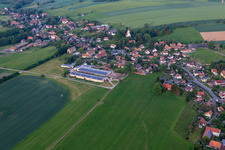 Bertsdorf von Westen in Bertsdorf-Hörnitz im Bundesland Sachsen, Deutschland