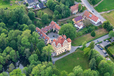 Luftbild von Schloßhotel Althörnitz im Ortsteil Hörnitz in Bertsdorf-Hörnitz im Bundesland Sachsen, Deutschland