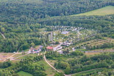 Luftaufnahme von SeeCamping Zittauer Gebirge am Olbersdorfer See im Bundesland Sachsen, Deutschland