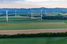 Steinberg-Panorama am Windpark Dittelsdorf in Zittau im Bundesland Sachsen, Deutschland