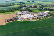 Luftbild von Milchland Schönau GbR im Ortsteil Kiesdorf in Schönau-Berzdorf auf dem Eigen im Bundesland Sachsen, Deutschland