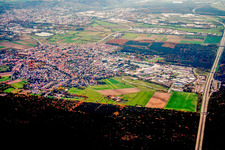 Ort an der A5 in Forst im Bundesland Baden-Württemberg, Deutschland