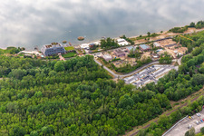 Luftbild von Insel der Sinne - Hotel - Restaurant - Spa am Berzdorfer See im Ortsteil Hagenwerder in Görlitz im Bundesland Sachsen, Deutschland