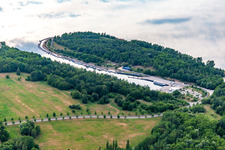 Luftbild von Jachthafen Hagenwerder am Berzdorfer See in Görlitz im Bundesland Sachsen, Deutschland