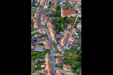 Luftbild von Kirche Mariä Himmelfahrt in Ostritz im Bundesland Sachsen, Deutschland