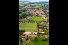 Ostritz von Süden im Bundesland Sachsen, Deutschland