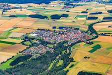 Steinbach von Südwesten in Burghaun im Bundesland Hessen, Deutschland