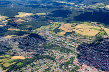 Bad Hersfeld von Süden im Bundesland Hessen, Deutschland