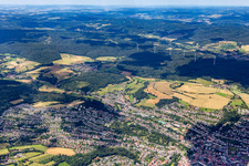 Luftbild von Bad Hersfeld von Süden im Bundesland Hessen, Deutschland