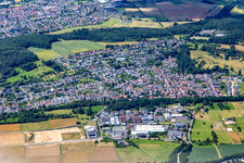 Launsbach von Südosten in Wettenberg im Bundesland Hessen, Deutschland