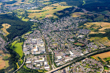 Klein-Altenstädten von Südosten in Aßlar im Bundesland Hessen, Deutschland